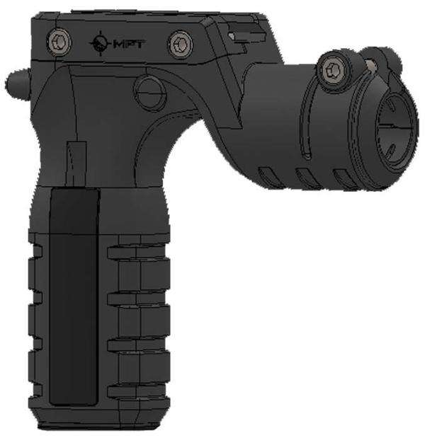 Grips Pads Stocks Mission First Tactical Polymer MFT RTG             REACT  TORCH VERT GRIP    BLK • Model: Polymer